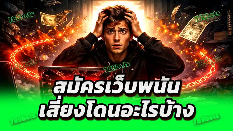 สมัครเว็บพนัน เสี่ยงโดนอะไรบ้าง