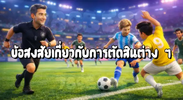 ผู้ตัดสิน ฟุตบอล ทำอะไร