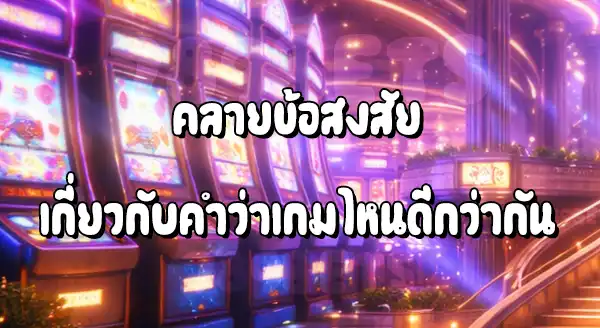 สล็อต กับ บาคาร่า เกมไหนดีกว่ากัน
