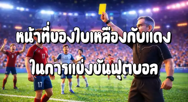 ใบเหลืองแดง ในฟุตบอล คือ