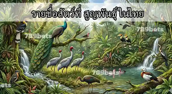 ชนิดสัตว์ ที่สูญพันธุ์แล้ว