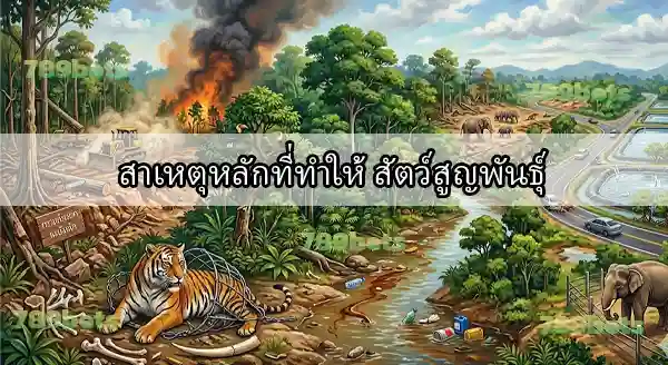 สัตว์ที่ สูญพันธุ์ในไทย