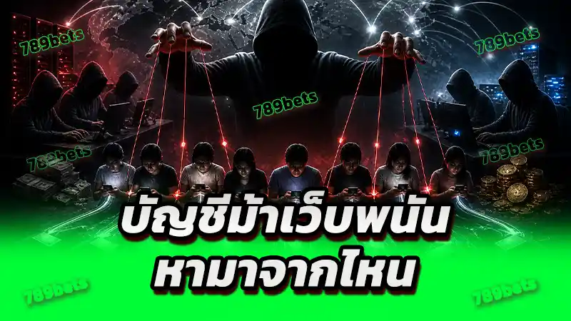บัญชีม้าเว็บพนัน หามาจากไหน